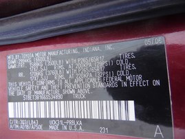 2006 Toyota Tundra Burgundy Crew Cab 4.7L AT 2WD #Z24702